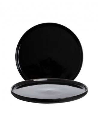 Farfurie ceramica neagra, 26.5 cm, Azur - SIMONA'S COOKSHOP